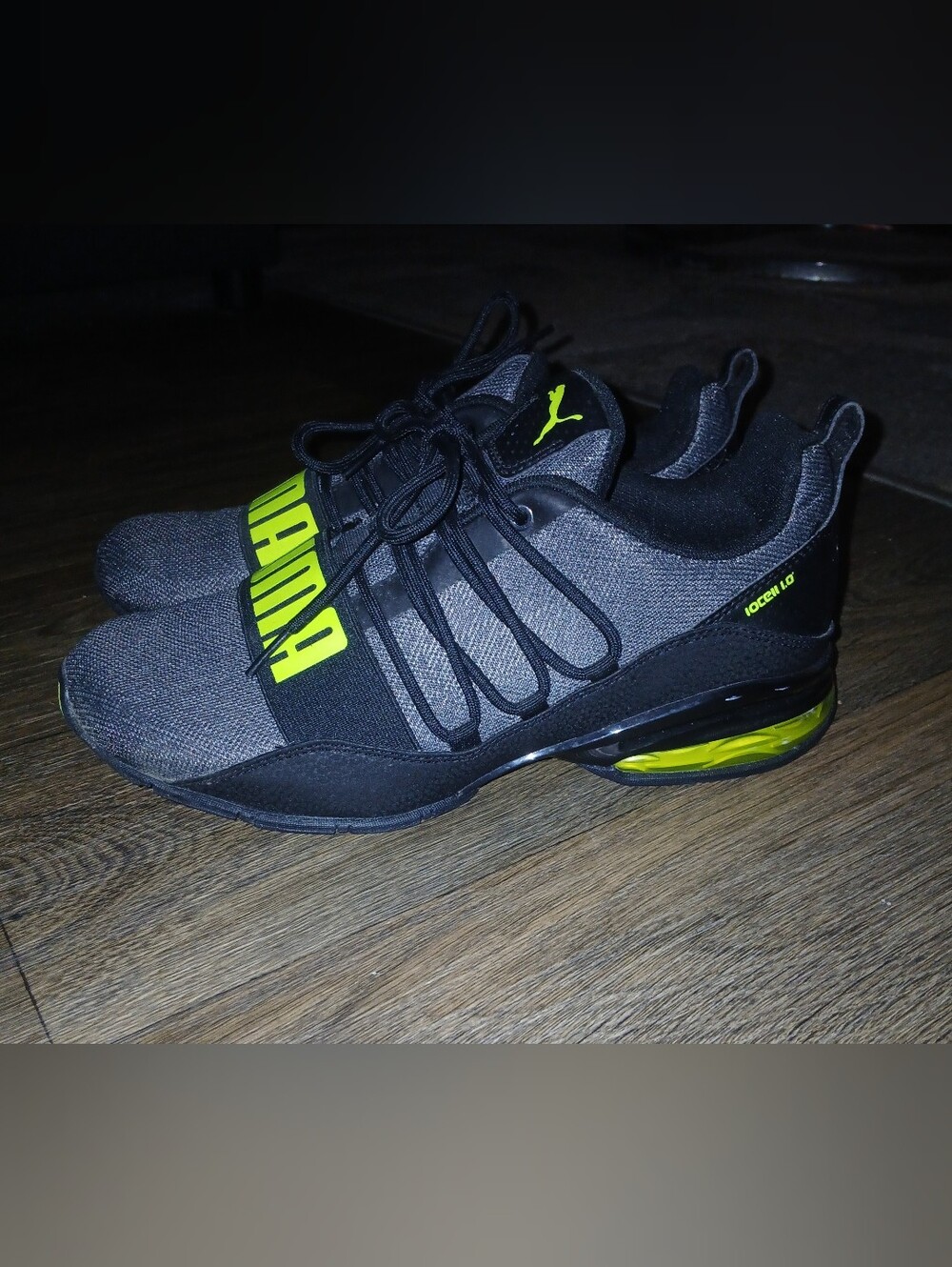 Puma Cell Regulate Bold Men's Black And Neon Athletic Sneakers